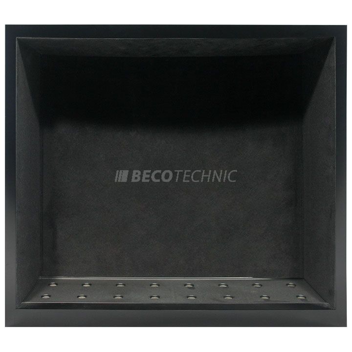 Beco Boxy House avec la plaque de base, pour l'alimentation électrique de 12 remontoirs BOXY noir mat/noir