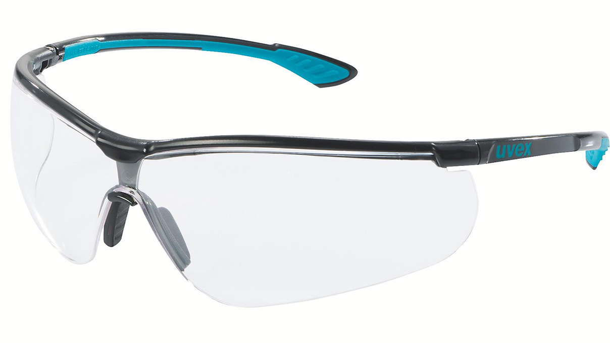 Lunettes de protection sport style, incolores, revêtement supravision sapphire, branches ergonomiques,
UV 400