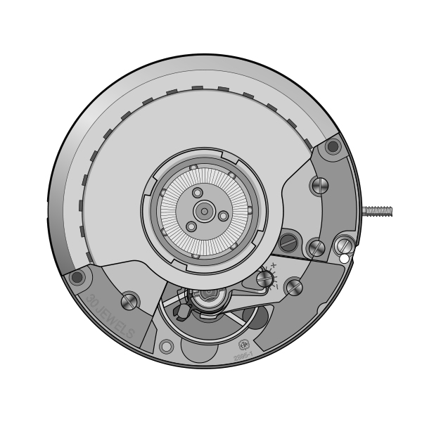 Mvt. ETA 2895-1 11 1/2``` SS DATE3 AUT