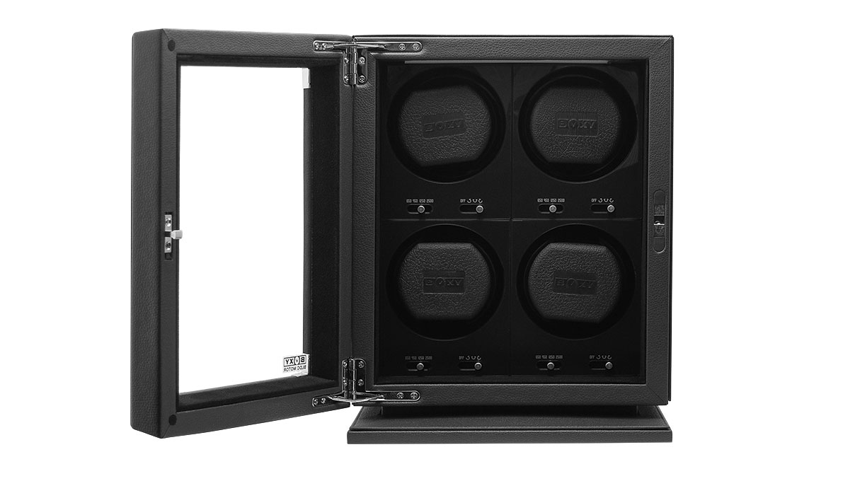 BLDC-B04 remontoir pour 4 montres, noir, deuxième choix