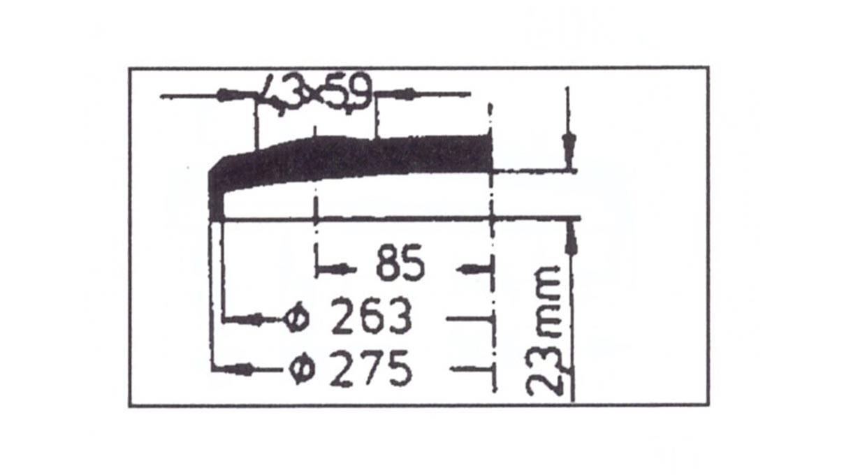 Verre à renverser avec loupe Cyclop 106, réplique, en plastique, Ø 27,5/26,3 mm, H 2,3 mm