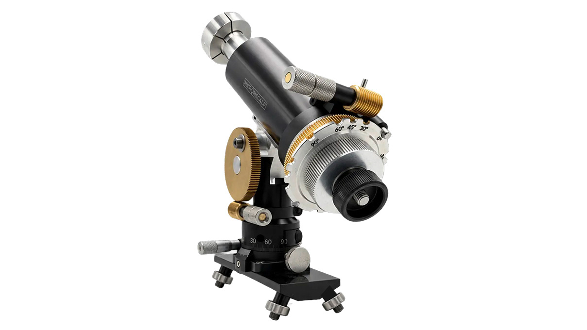 Micromecalp Micrometric R-Limits pour Micromecalp Lapino, 2 pièces, permet la rotation exclusivement entre deux angles d’une
précision micrométrique – pour des positionnements précis et reproductibles