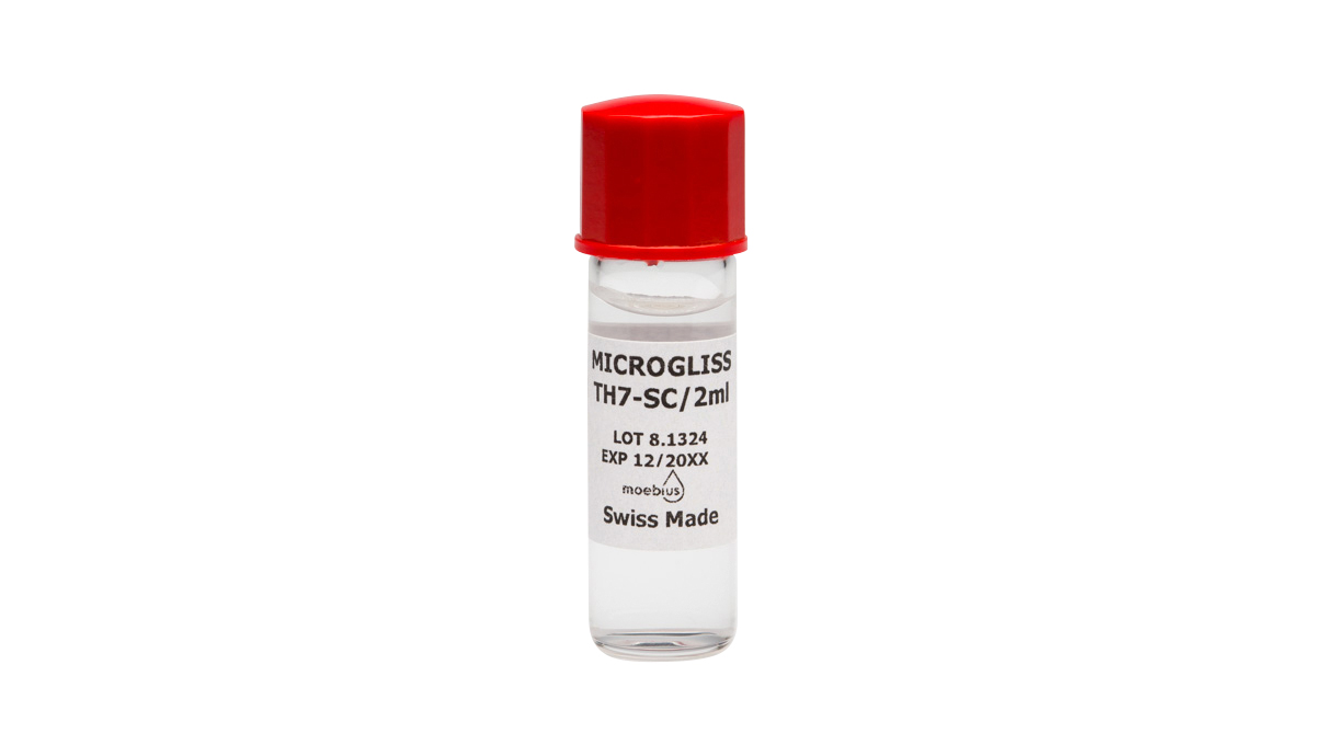 Moebius Microgliss TH7-SC, huile synthétique, incolore, 2 ml