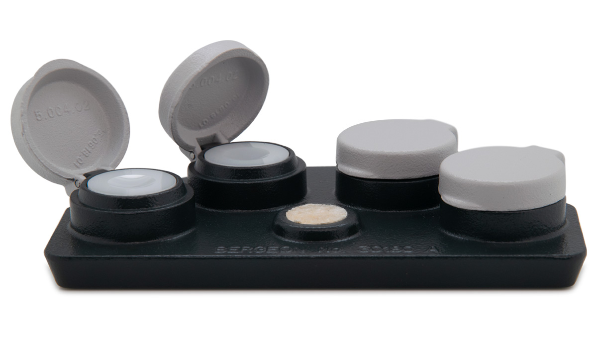 Bergeon 30180-A-C2 huilier, 4 godets blancs