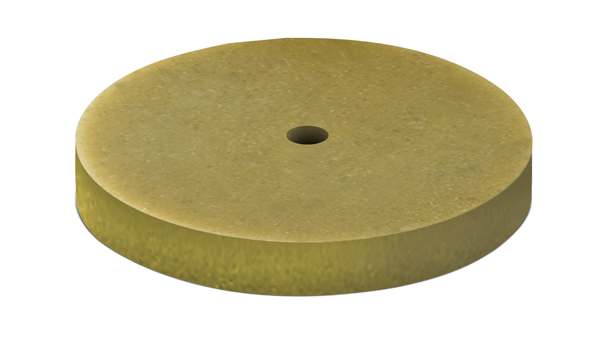 Polissoirs Pumice, vert jaune, roue, Ø 22 x 3 mm, grain moyen