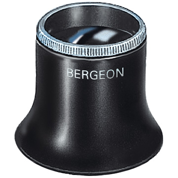 Bergeon 2611-N-4 Loupe, à bague à vis, grossissement  2,5x