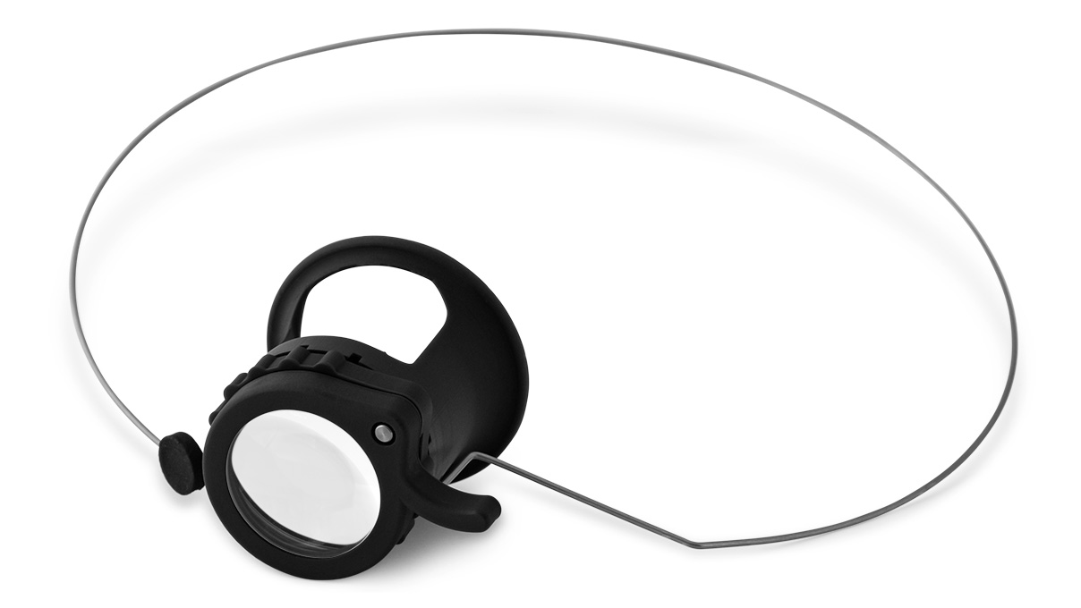 Loupe bifocale, 5x et 10x, droite