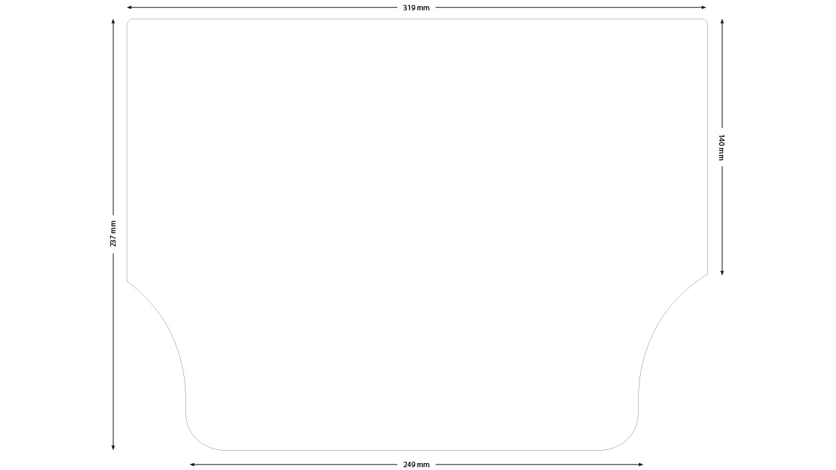 Tapis de travail pour plan de travail Ergolift Evolution 120/140 cm avec surface HPL et profilé en
caoutchouc dur, antistatique, spécifique au profil, 318 × 237 mm, souple, vert