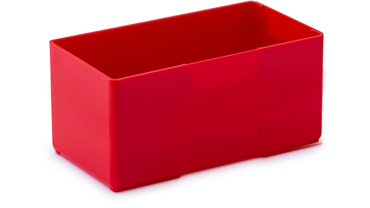 Lista bac en plastique, 4,5 x 9 E, pour 100 mm hauteur frontale, 6 pièces