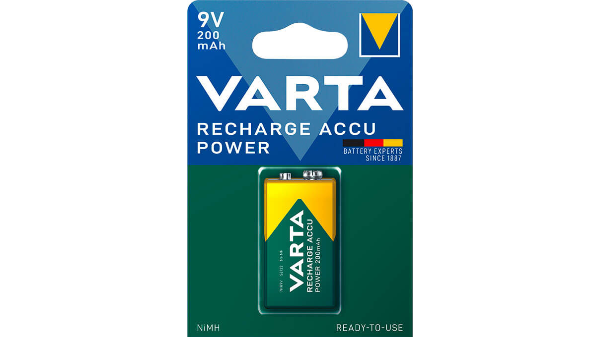 Varta 9V bloc Recharge Accu Power 200 mAh
