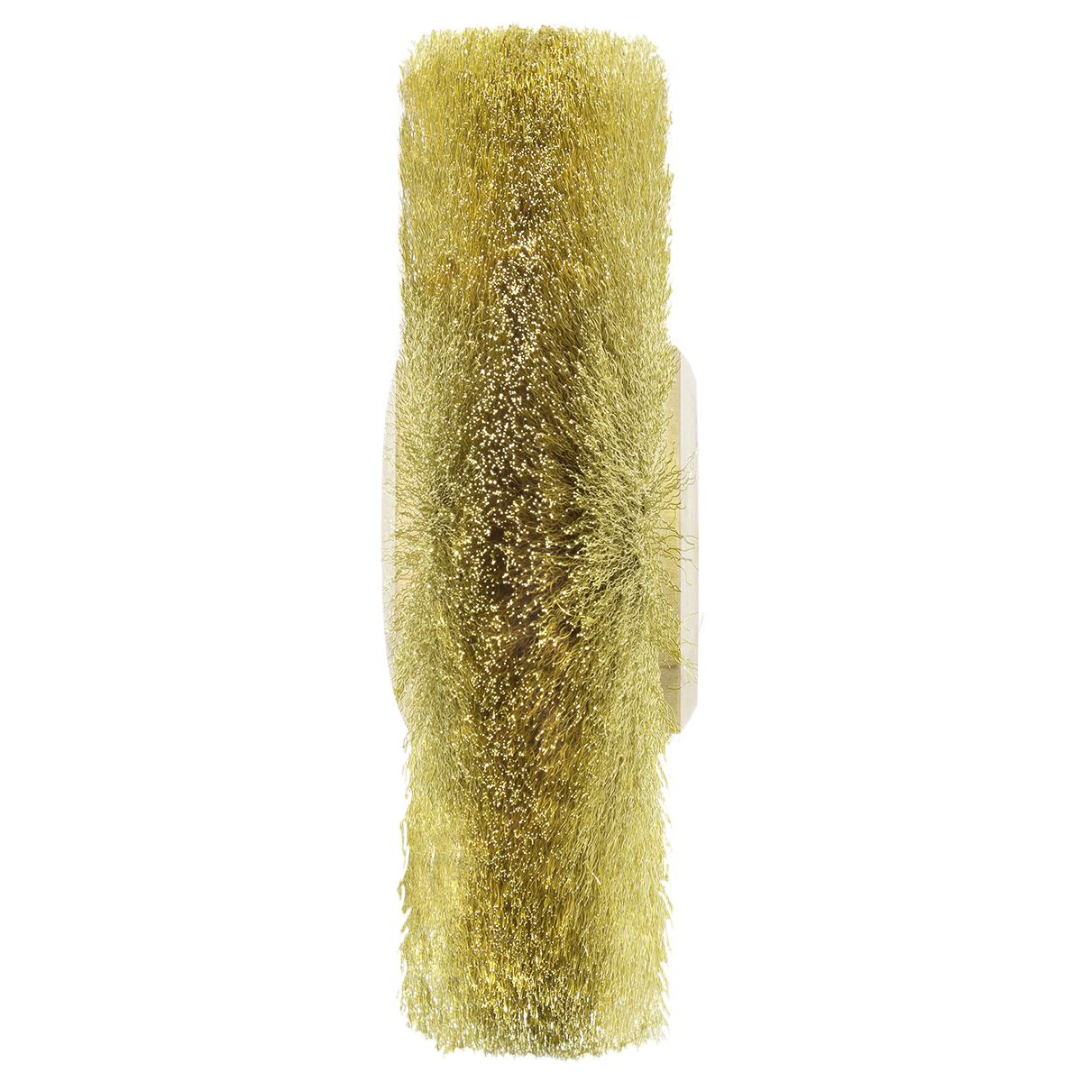 Brosse circulaire, laiton, Ø 100 mm, fil 0,12 mm, 4 rangées, avec noyau en bois