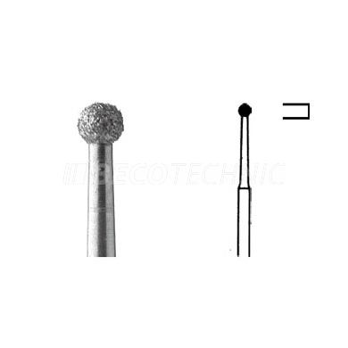 Forets diamantés sur tige tête Ø 0,8 mm