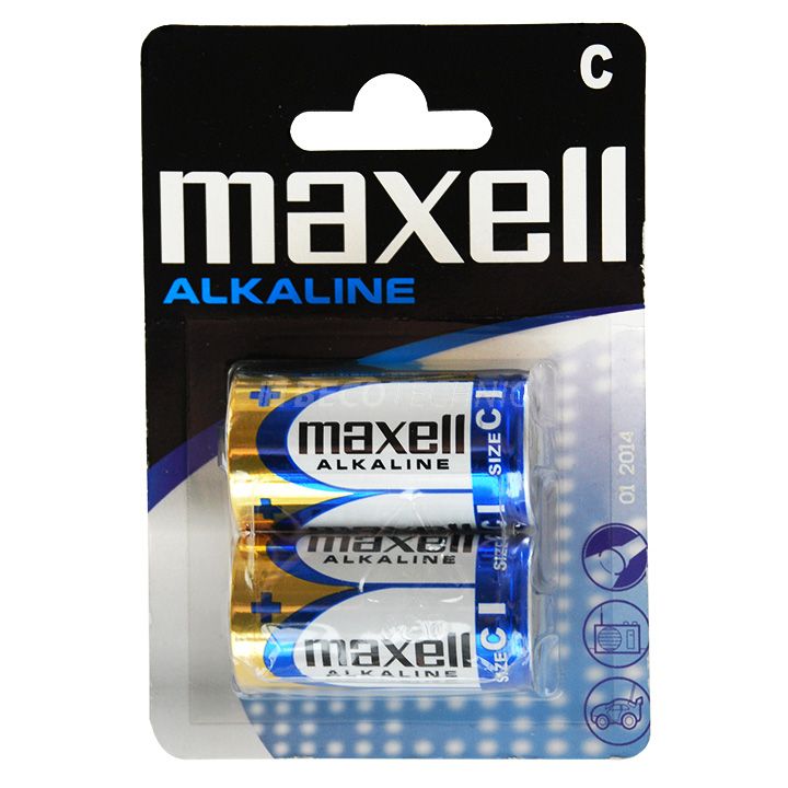 Maxell LR14 alkaline 2 pièces blister, pile C