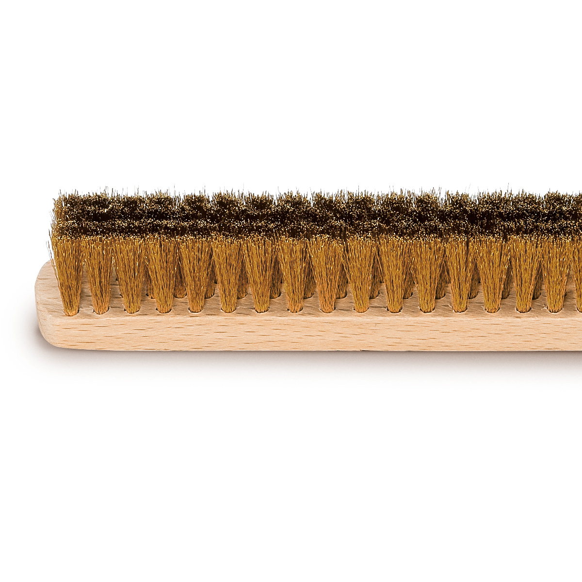 Brosse à main 4 rangées longueur 220 mm fil de laiton Ø 0,10 mm