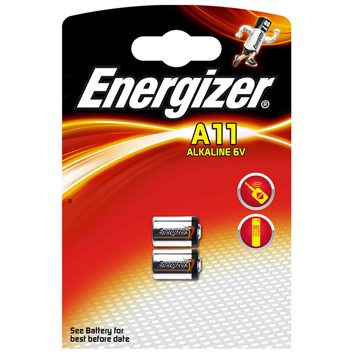 Energizer 2 piles dans un blister E11A 6 V Alkali Mangan