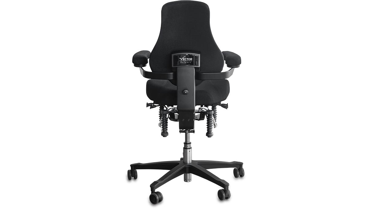 Bioswing OneUP Siège de travail avec siège selle, hauteur 42 - 52 cm, accoudoirs 180°, roulettes souples