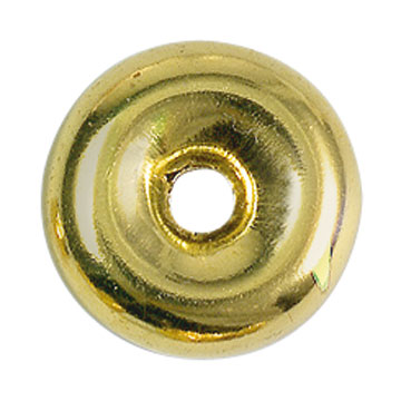 Raccords pour chaînes, anneaux creux, doublé jaune, lisse, Ø 3 x 1 mm
