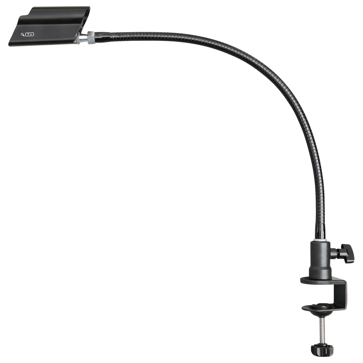 Support Eschenbach mobase avec col de cygne et pince de table, pour mobilux LED