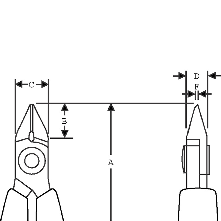 Lindstrom Pince coupant du côté longueur 110 mm N° 8144