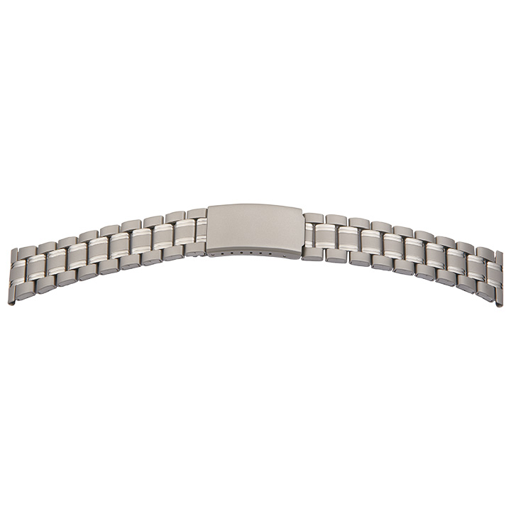 Bracelet en métal pour homme, titanium, satiné, attache 20 - 22 mm