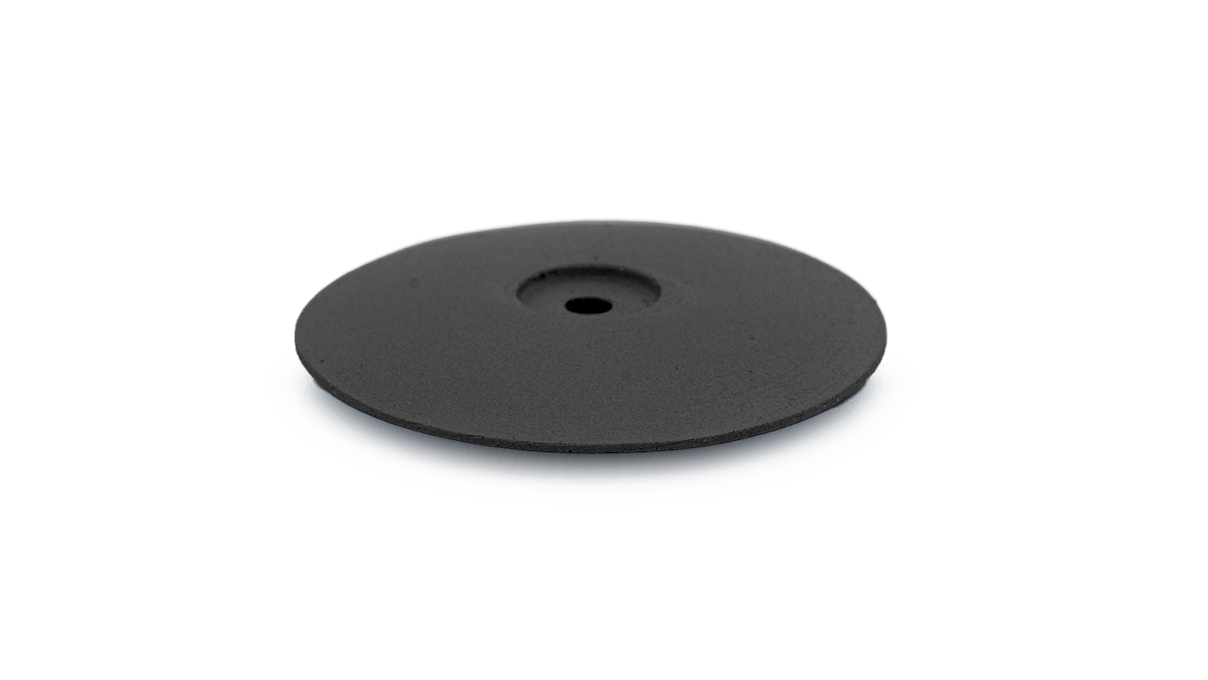 Polissoir Universal, noir, lentille, Ø 22 x 4 mm, souple, grain moyen