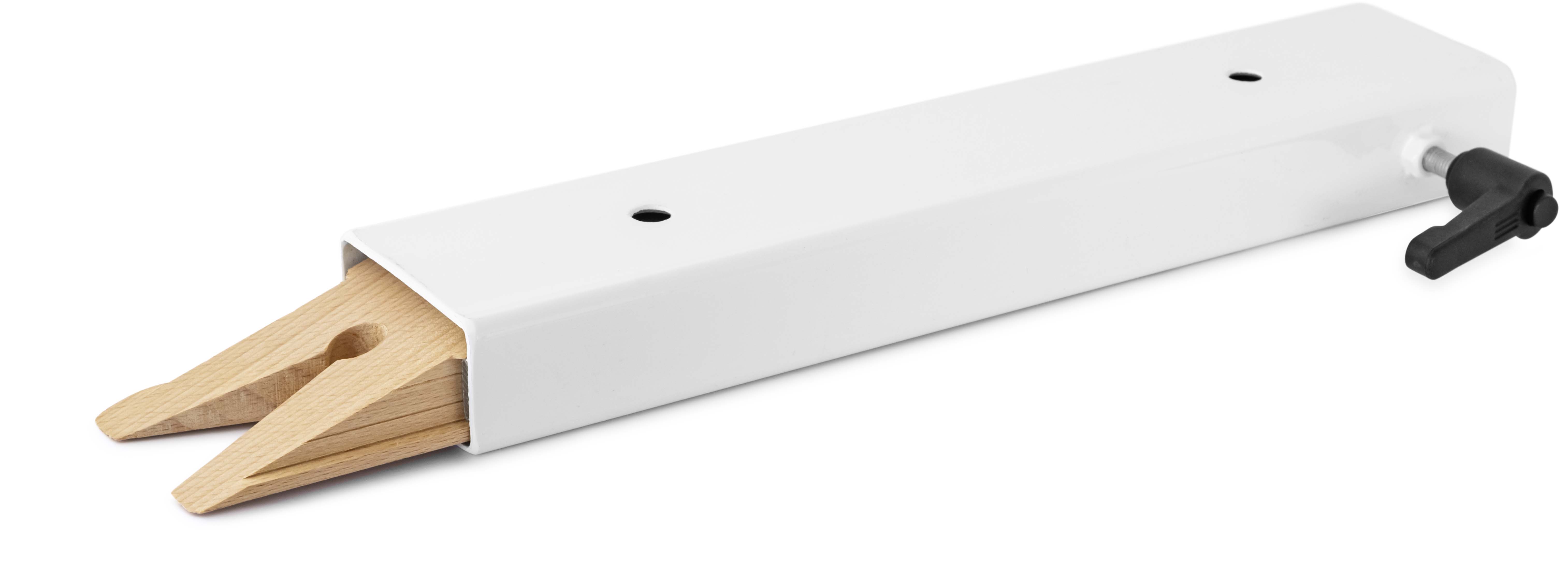 Dispositif d'insertion combiné avec bois de limage et support d'étau, avec fixation rapide, blanc,
équipement spécial pour Ergolift Evolution, avec dispositif de sciage