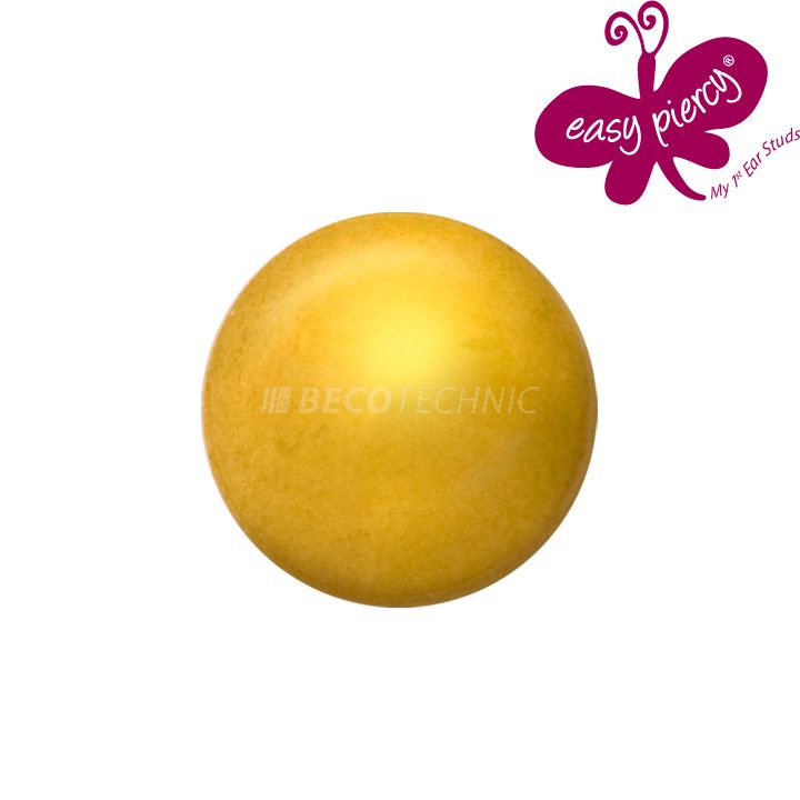Easy Piercy Comfort 1 paire de boutons d'oreilles Ø 3,95 mm, doré, boule