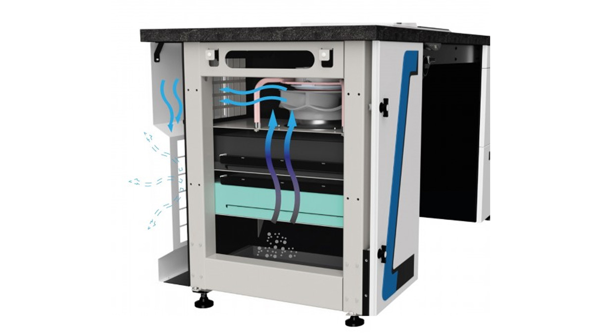 Crevoisier C551 (M12) sur établi S-Line Compact sans rebord de table, aspiration incluse, plateau couleur
ardoise, bloc d'alimentation en bas (400 V) Crevoisier C551 (M12) avec établi S-Line Short, sans encadrement, aspiration incluse, plateau couleur
ardoise, bloc d'alimentation en bas (400 V)