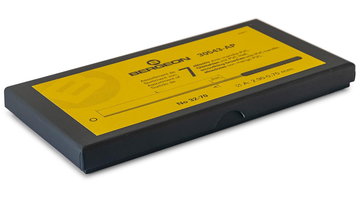 Bergeon 30543-AP alésoirs, avec manche en PVC, assortiment