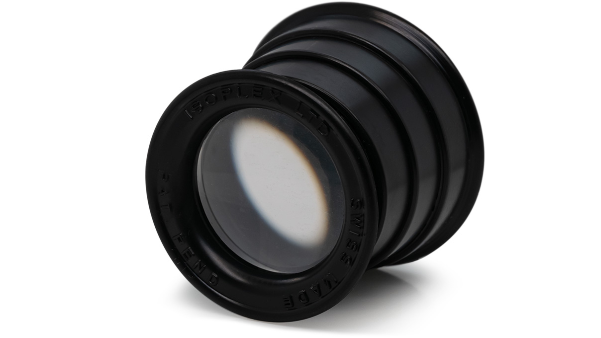 Teleskop-Uhrmacherlupe N° 2½, Vergrößerung 4x, Linse Ø 23 mm, Farbe schwarz, Lieferung inklusive Kunststoffetui