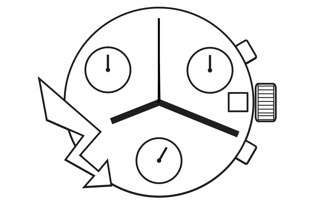 Mvt. ETA G10.212 H1 13 1/4''' DATE3 SC CHR 2PUSHERS Quartz (394 | SR936SW) - PowerDrive