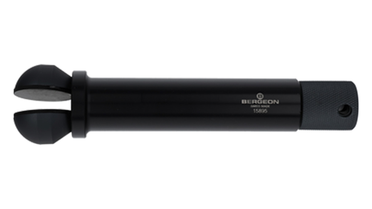 Bergeon 15895 Étau de serrage, aluminium anodisé, ouverture 0 - 10 mm