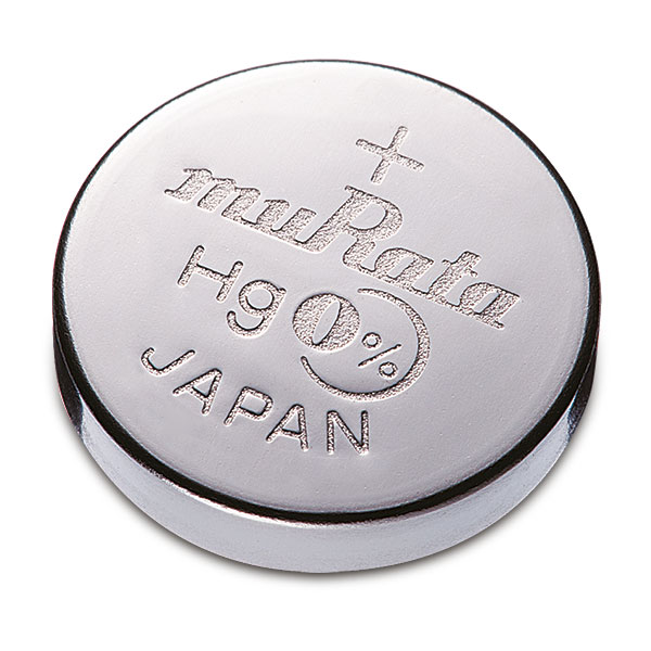 Pile bouton en oxyde d'argent Murata 321, SR616SW, 0% mercure, Low drain