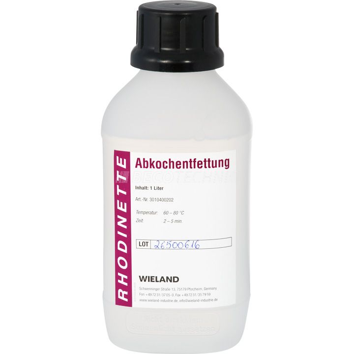 Rhodinette Dégraissage électrolytique, dégraissage par décoction, 1 l
