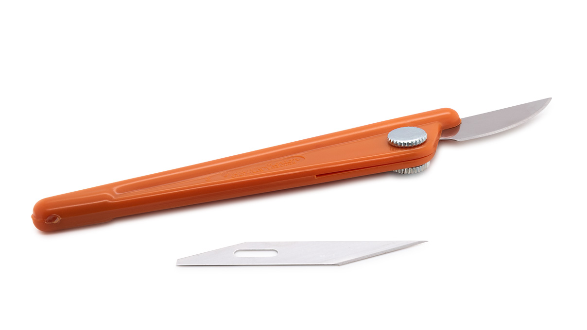 Bergeon 4732 Couteau d'horloger, 2 lames, 120 mm