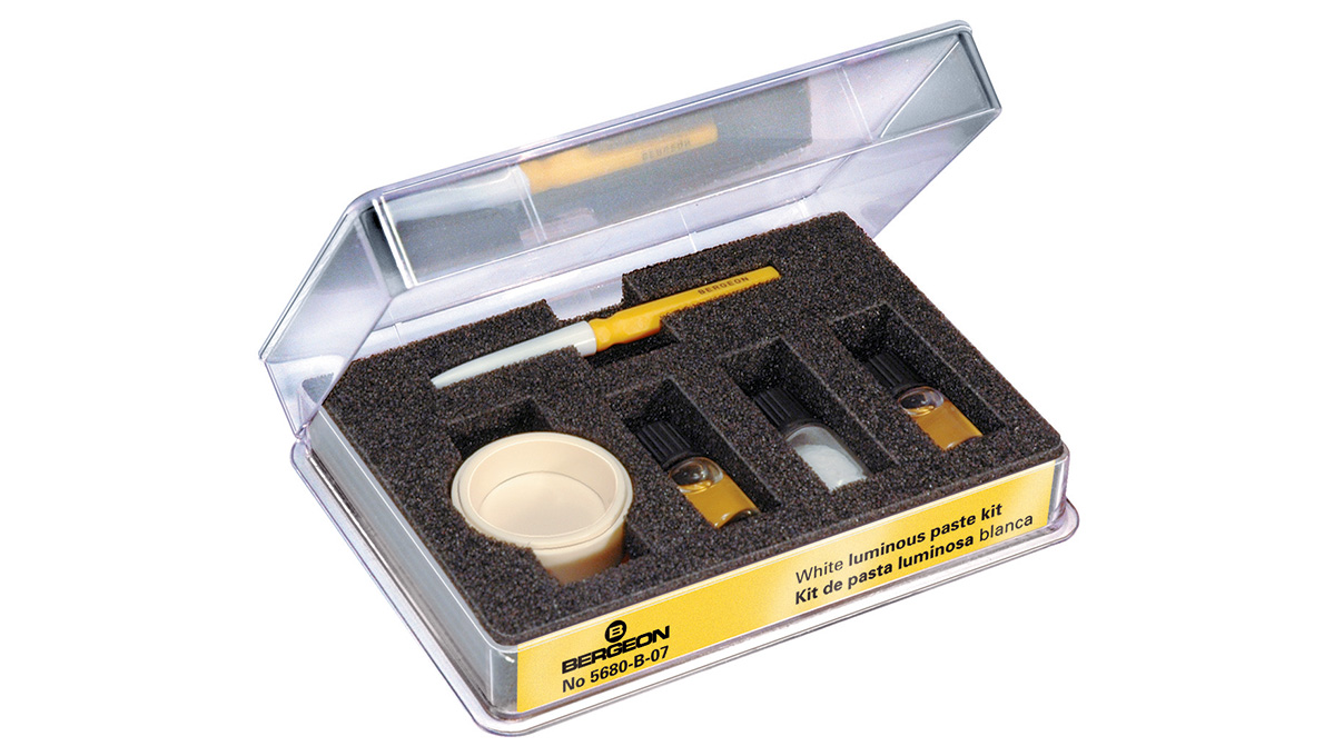 Bergeon 5680-B-07 Kit complet pour la fabrication de pâte luminescente, blanche