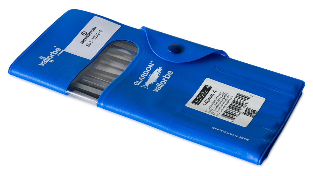 Bergeon 501-3092-4 Assortiment de limes d'échappement, taille 6, 12 pièces