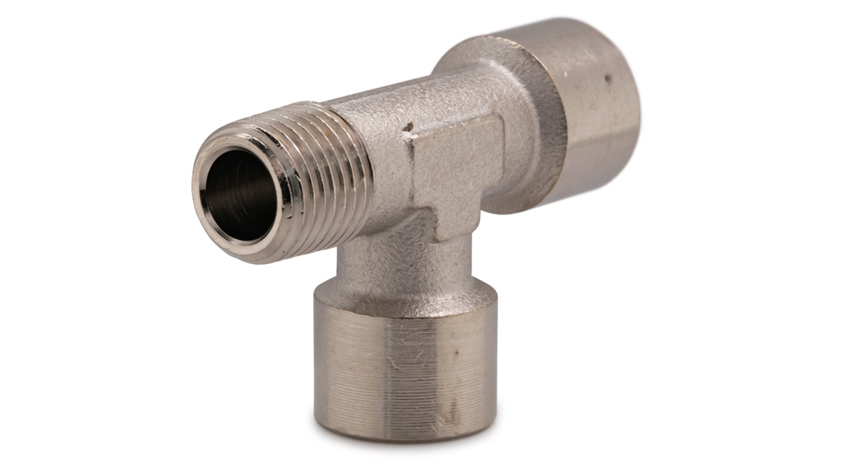 Raccord en T pour Ø 1/4'' intérieur sur Ø 1/4" extérieur