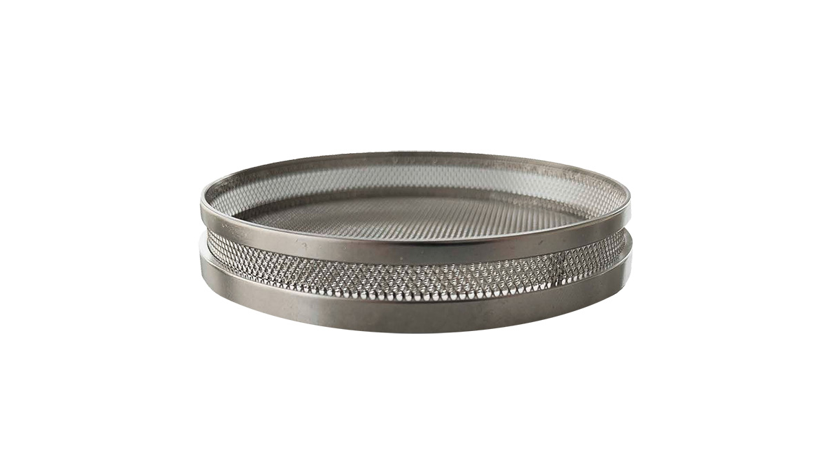 Panier, acier inoxydable, hauteur 12 mm, Ø 80 mm, électropoli, empilable, sans séparations