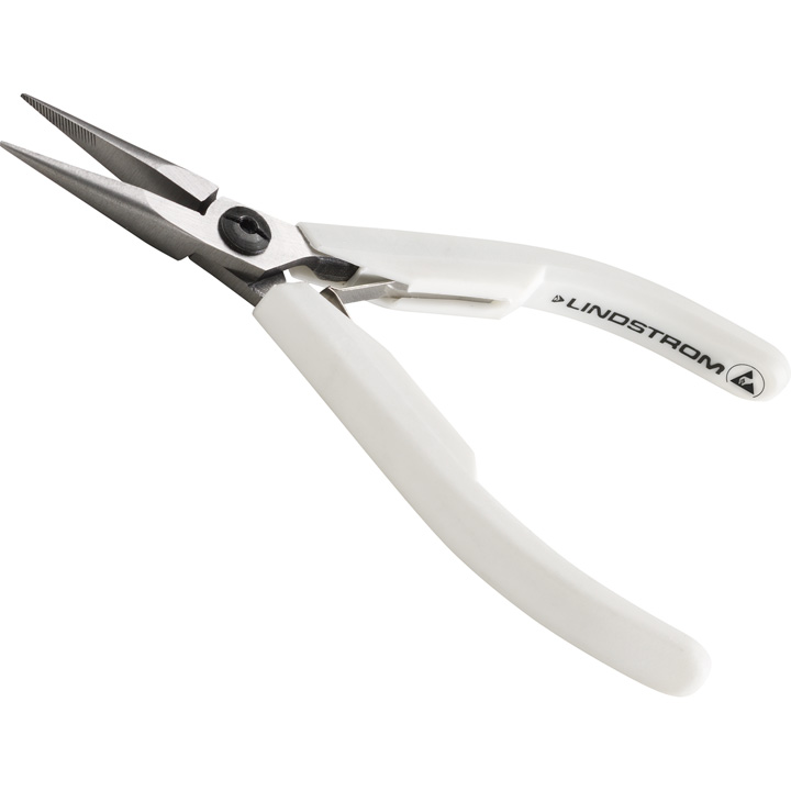 Lindstrom Spitzzange 7891, lange Backen, mit Hieb, Länge 132 mm