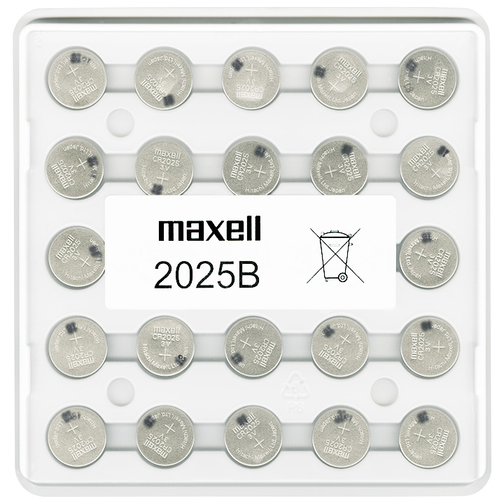 Maxell pile lithium CR 2025 emballage en gros