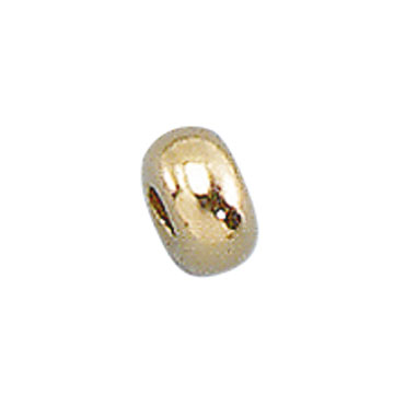 Raccords pour chaînes, anneaux creux, 585/- or jaune, lisse, Ø 3 x 1,8 mm