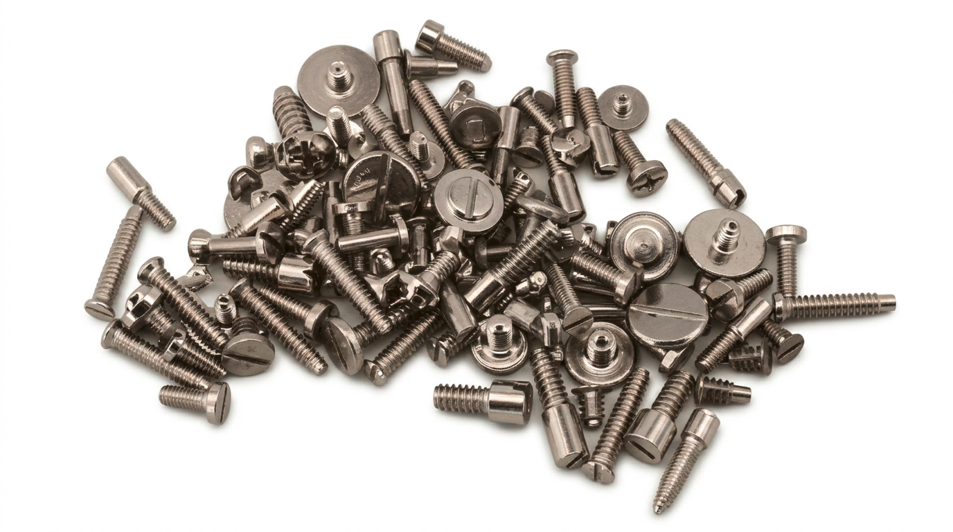 Assortiment de vis pour fixer les mécanismes AU et les ressorts de maintien de la batterie, 0,7 g, 1ère
qualité,