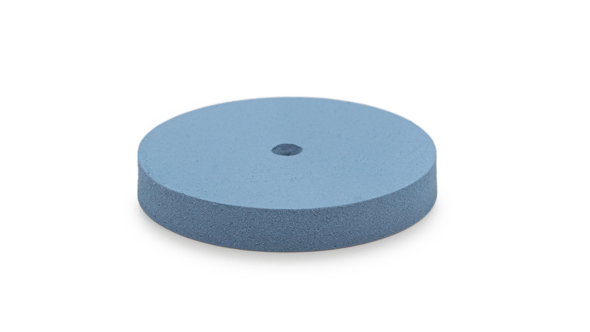 Polissoir Universal, bleu clair, roue, Ø 22 x 3 mm, souple, grain fin