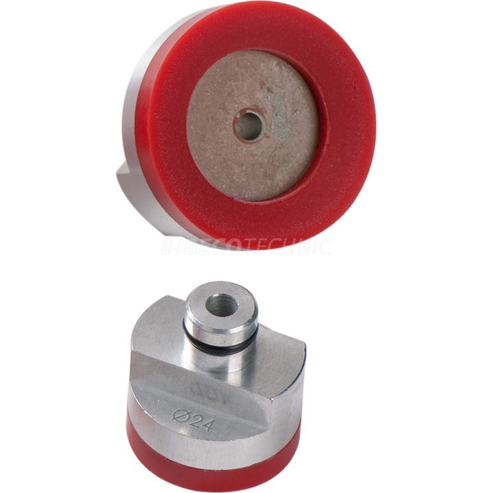 VOH ventouse Ø 24 mm pour potence B-30 ou P-3, rouge, dureté 75, Shore A