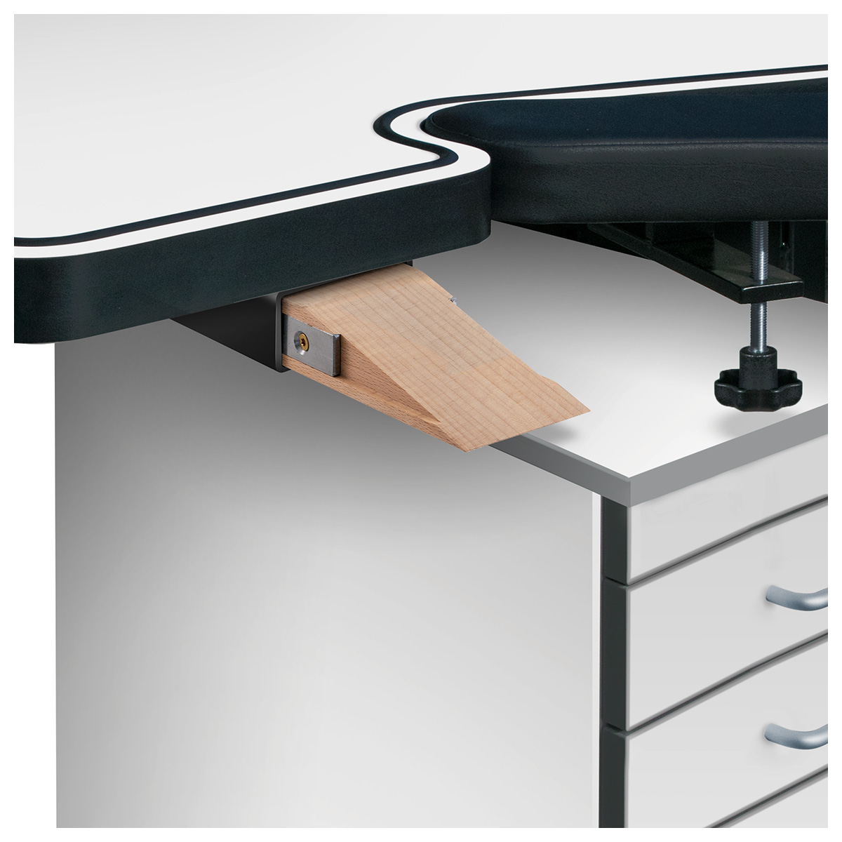 Dispositif d'insertion combiné avec lime à bois et porte-étau, avec fixation rapide, aluminium blanc, équipement
spécial pour Ergolift Evolution Dispositif d'insertion combiné avec lime à bois et porte-étau, avec fixation rapide, aluminium blanc, équipement
spécial pour Ergolift Evolution