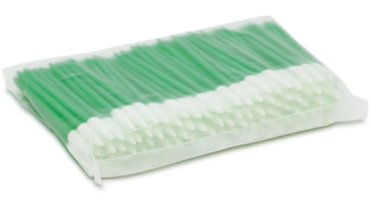 Bergeon 7007-11 Bâtonnets de nettoyage, tête Ø 3,5 x 17 mm, mousse de polyuréthane, longueur 65 mm,
500 pièces