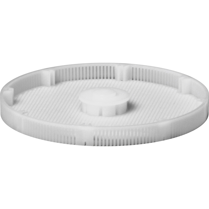 Panier en plastique, hauteur 8 mm (hauteur intérieure 6,5 mm), Ø 80 mm, sans cloison, avec double paroi
extérieure, N° 15901 pour ACS900 / ACS921
