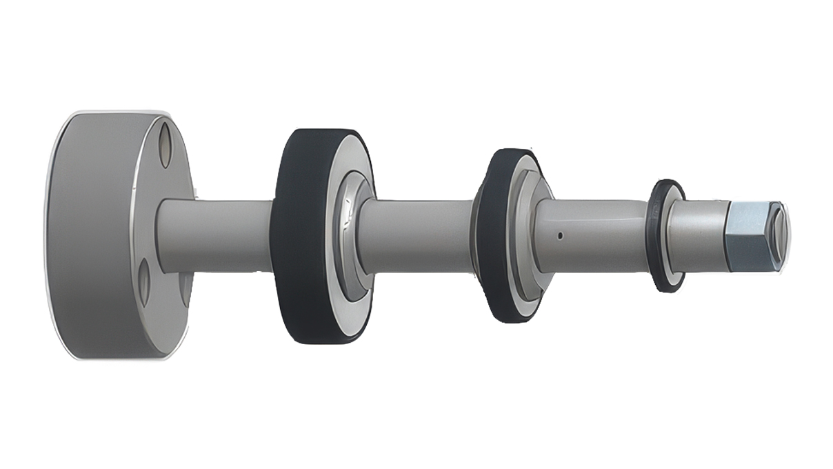 Micromecalp Washer Shaft Tige avec trois roues de dimensions différentes pour le
collage de papier abrasif, incluant quatre entretoises et quatre flasques