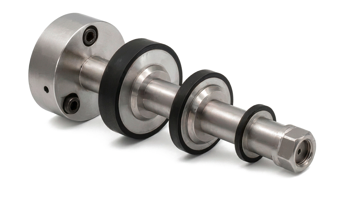 Micromecalp Washer Shaft Tige avec trois roues de dimensions différentes pour le
collage de papier abrasif, incluant quatre entretoises et quatre flasques